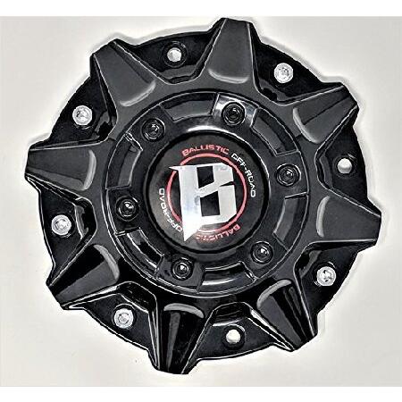 バリスティックグロスブラックホイールリムセンターキャップLG1208-34 輸入品