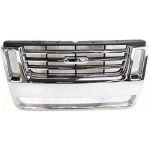 Garage-Pro グリルアセンブリ 2006-2010 Ford Explorer対応 2007-2010 フォード エクスプローラー スポーツ トラック クローム シェル ブラック イン 並行輸入品｜import-express-net
