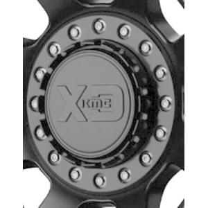 KMC XD Series XD137 FMJ Replacement Center Cap M1050BK09 (2 Piece - Satin Black Inner Cap Piece with Satin Black Base) 並行輸入品｜import-express-net