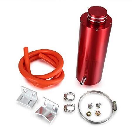 FLYN ユニバーサル 7インチ x 2.5インチ シリンダー レッド アルミニウム エンジン ラジ...