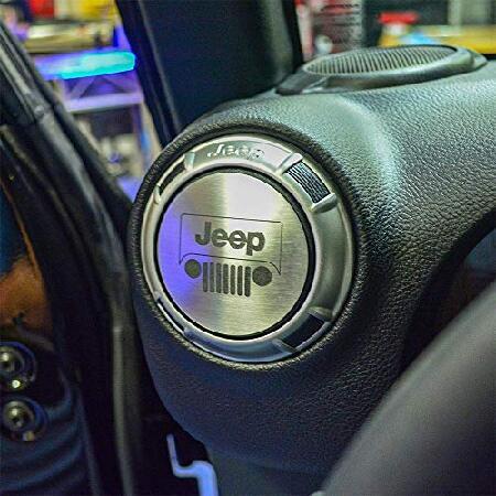 エアベント内装トリムプレート 4枚 ジープエッチング ステンレススチール | ジープラングラーJK ...