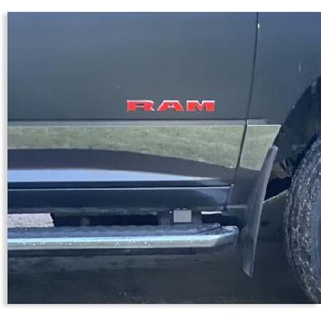 RAM 1500 ドアエンブレム オーバーレイデカール 2019 Ram 1500 レッド RAM1...
