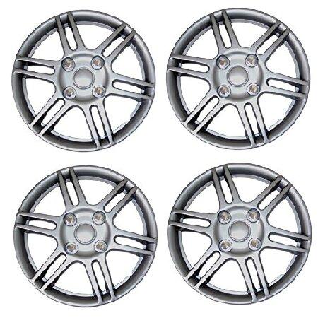 Tuningpros WC3-14-1004-S - ハブキャップ4個パック - 14インチスタイル...