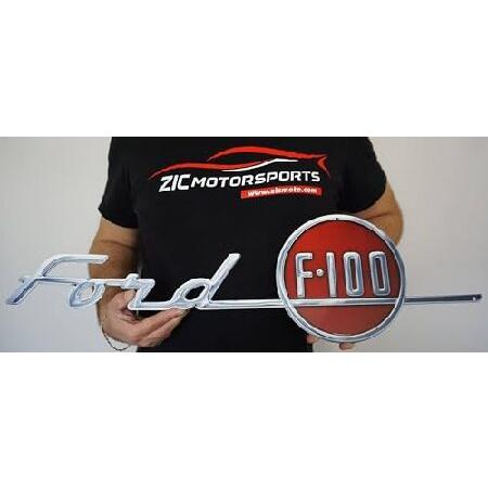 ZIC Motorsports 1955 フォード F-100 トラックエンブレムバッジ 高耐久 金...