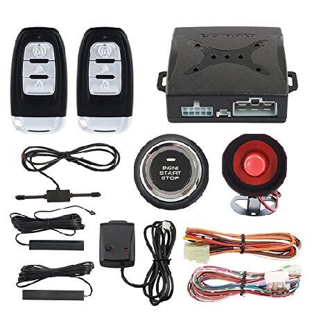 EASYGUARD EC003-NS PKE 自動車アラーム近接エントリー押しスタートボタンリモート...