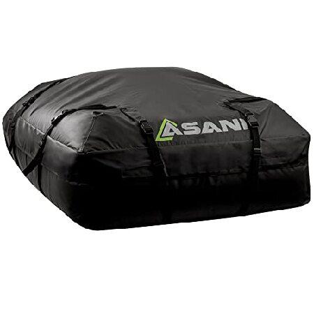 Asani (アサニ) 防水カールーフトップカーゴキャリアバッグ 頑丈なストラップとバックル8本付き...