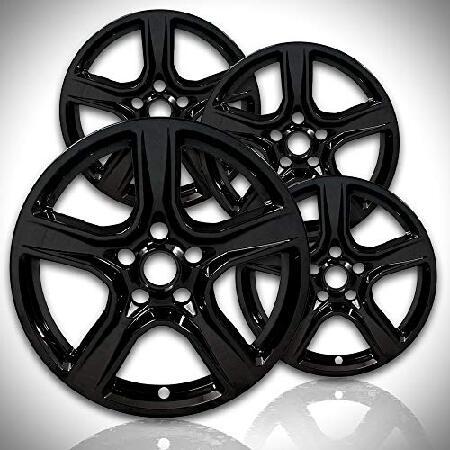 Elite Auto クローム 18インチ グロスブラック ホイールスキンキット シボレー カマロ ...