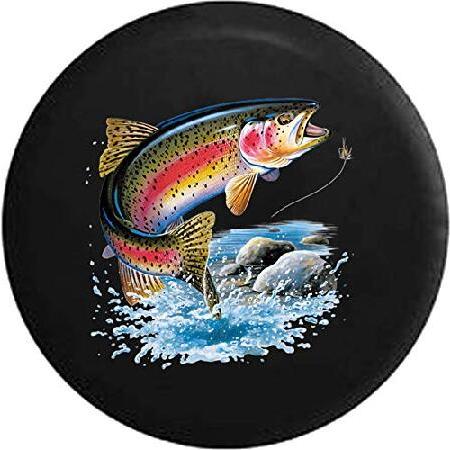 Spare Tire Cover Rainbow Trout in The River - Fly ...