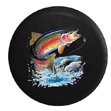 Spare Tire Cover Rainbow Trout in The River - Fly ...