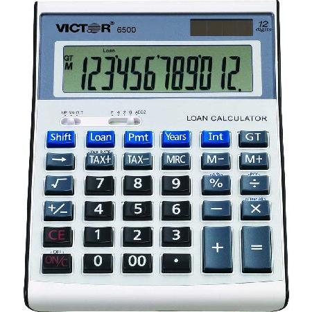 Victor 6500 12桁 エグゼクティブデスクトップ金融電卓 ローンウィザード付き 3 Pac...
