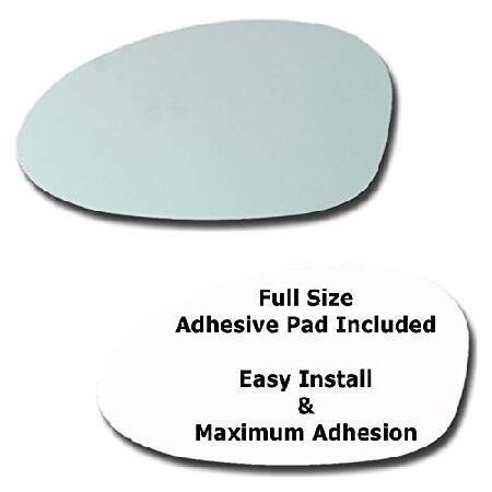 Mirror Glass + Full Size Adhesive Pad for 2003-200...