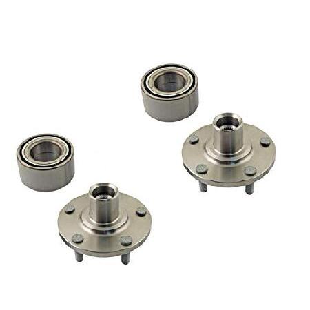 2 DTAフロントホイールハブホイールベアリング修理キット 左右2012-2018フォードフォーカス...