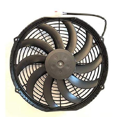 SPAL 30101522 12インチファンプラーカーブブレード 12ボルト 高性能 1226 cf...