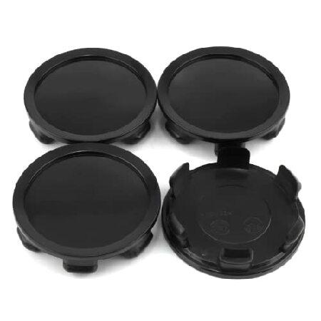 steel.frame.motor ホイールセンターキャップ 4個 ブラック 74.5mm(2.93...
