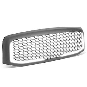 DNA MOTORING GRF-LB-007-MBK-1 LED DRL Honeycomb Mesh Front Bumper Grille Grill Compatible with 06-08 Ram 1500, 06-09 Ram 2500/3500, Matte B 並行輸入品｜import-express-net