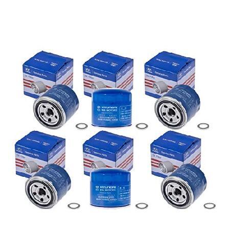 純正OEMヒュンダイ/キアオイルフィルター26300-35505-26300-35504 ＆ プラグ...