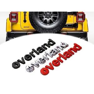 Overland エンブレムバッジステッカー デカール トラック SUV 車 ジープ ラングラー トヨタ タコマ FJ 4ランナー フォード ブロンコ マットフラット  並行輸入品｜import-express-net