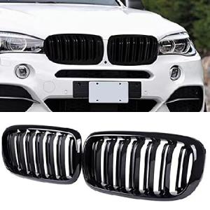 F15グリル BMW X5 F15 X6 F16 X5M F85 X6M F86 2014 2015 2016 2017 2018 2019用 ATPOEN フロントバンパー キドニーグリル ダブルスラット グロスブ 並行輸入品｜import-express-net