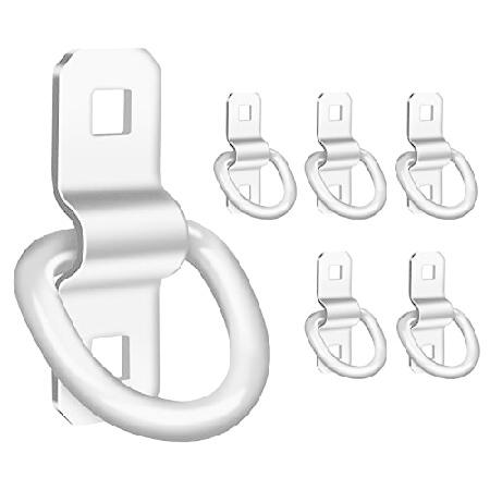 ONESNT Dリング トラックタイダウンアンカー 3/8インチ 高耐久 6000ポンド スチールタ...