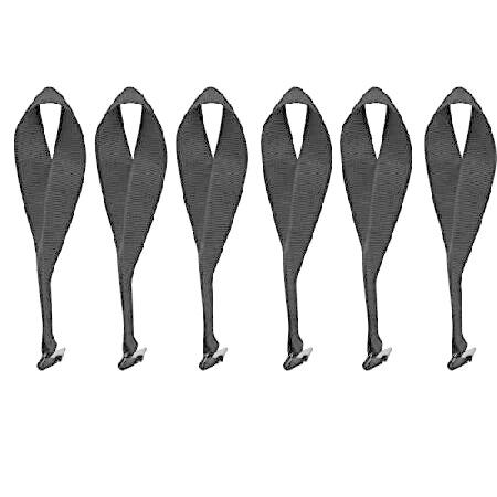 HEYTRIP カーゴタイダウンドアフックストラップ 6個パック あらゆる車のトップラゲッジ用 ほと...