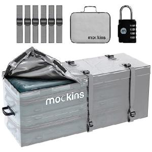 Mockins グレー 16立方フィート カーゴバッグ ヒッチキャリア用 | 防水収納バッグ 58インチ x 24インチ x 20インチ 車両用 ソフトシェル キャリア カ 並行輸入品｜import-express-net