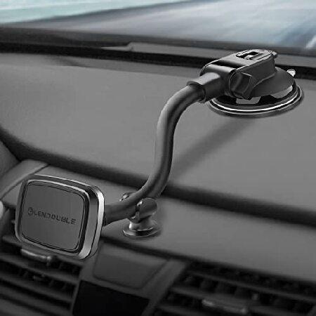 ユニバーサル マグネット式携帯電話ホルダー 車用 GPS 高耐久 グースネックマグネットマウント [...