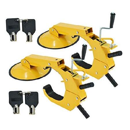 ホイールロッククランプブーツ タイヤクロップ 調節可能 RVボート トレーラー トラック 自動車 高...