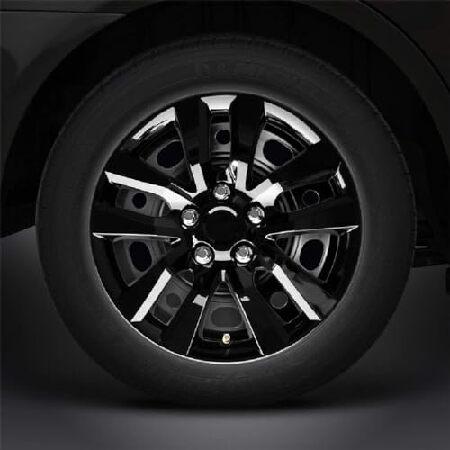16" 4pc Gloss Black Hubcaps/Wheel Covers for Steel...