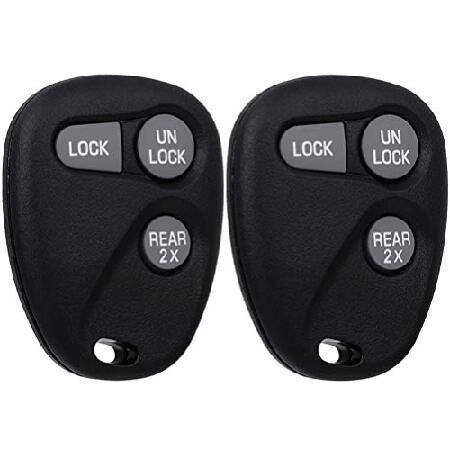 ECCPP X 2 キーレスエントリー リモートキーフォブ  用 1997-2002 シボレー用 オ...