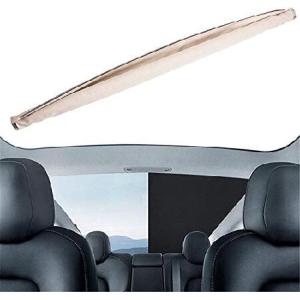 Curtain Sunroof Sunshade Shade Cover Sunroof Sunshade Roller Shutter with 2 Clips W/Clip Replacement for Q5 Beige Black Gray 輸入品
