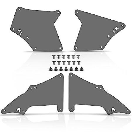 スプラッシュシールドフェンダーインナーライナーマッドフラップ4個セット トヨタランドクルーザープラド...