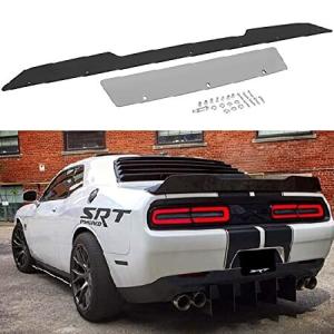Bonbo リアウィッカービルスポイラー ダッジ チャレンジャー 2008-2014 SRT RT SXT SE ヘルキャット スキャット パック、アドオンタイプ 2ピース リ 並行輸入品｜import-express-net