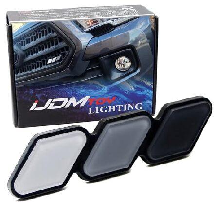 iJDMTOY レトロ 3色 ストライプ グリル バッジ エンブレム 取り外し不要 トグルアンカーボ...