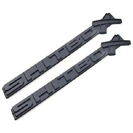 2 Pcs SHITBOX Truck Exterior Emblems 3D Badge Stic...