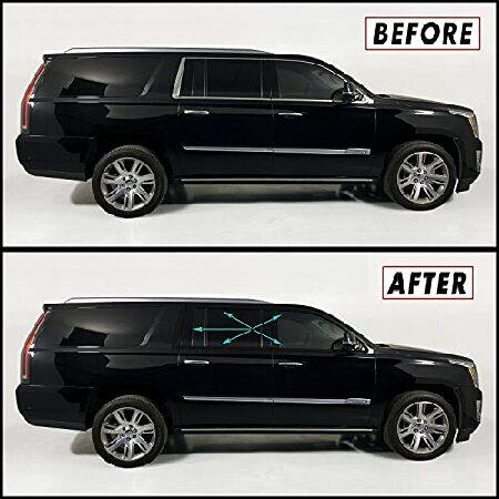 SlickMod クローム 削除 ブラックアウト ビニール オーバーレイ 2015-2020 キャデ...