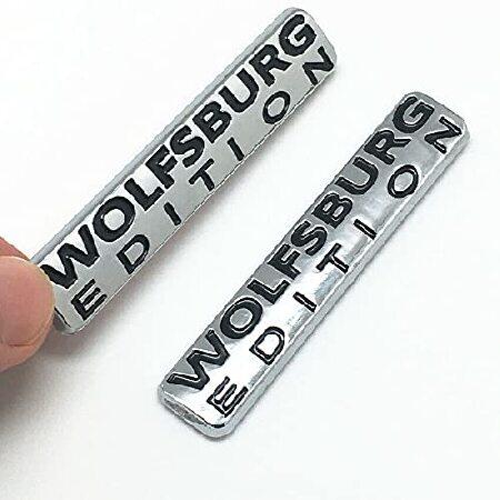 JJKB 2Pc Wolfsburg Edition Emblem Car Trunk Rear B...