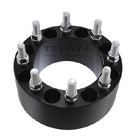シングル3インチ 8x170 - 8x170 ブラック ホイールスペーサー アダプター フォード F...