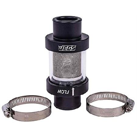 JEGS 53263 インラインクーラントフィルター [外径1 1/2インチ ブラック] 輸入品