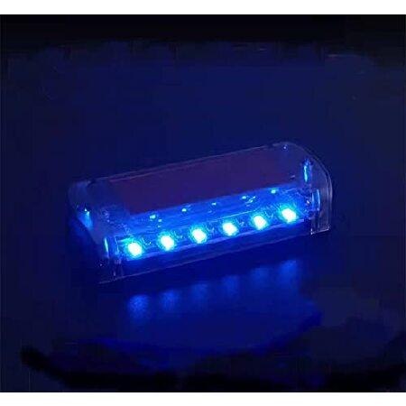 6 LED Car Alarm Warning Light Fake Dummy Solar Pow...