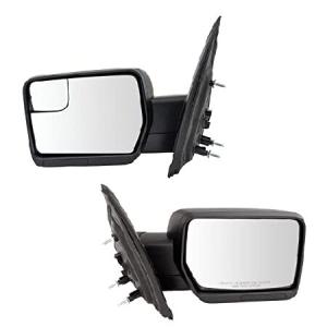 TRQ Mirror Power Textured Black Pair LH RH Sides Compatible with Ford F-150 Pickup 並行輸入品｜import-express-net