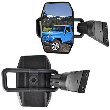 Nifeida ドアオフミラー ジープラングラー対応 サイドリアビューミラー ドアレス 素早く取り付...