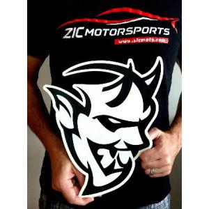 ZIC Motorsports ダッジ チャレンジャー デーモン ロゴ スチール サイン - ブラック (S-30.5 cm X 29.2 cm) 並行輸入品｜import-express-net
