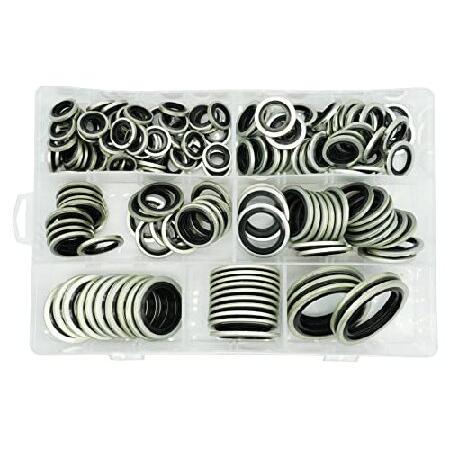 Dsnaduo 160個 7サイズ BSP ダウティ セルフセンタード ボンディングシール オイルワ...