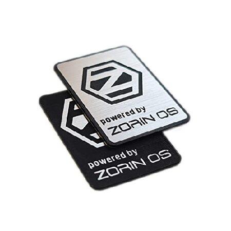 Zorin OS Linux ステッカーセット(エンブレム2枚) - 35mm x 25mm 輸入品