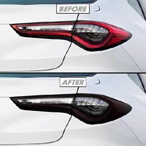SlickMod プリカット ビニール スモークティント2021-2022 アキュラ TLX テールライト (2.テールライトカットアウト、20%ダークスモーク) 並行輸入品｜import-express-net