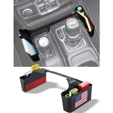 Savadicar GT-2 シフター収納ボックス アメリカ国旗付き ギアシフトコンソールトレイオー...