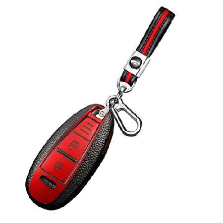 SANRILY Leather Texture Key Fob Cover for Suzuki S...