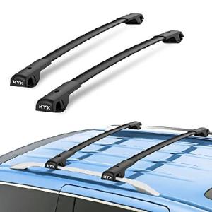 KYX ルーフラック クロスバー 2014-2021 フォレスター/クロスストリーク 2013-2017/インプレッサ 2012-2021用 航空アルミクロスバー マットブラック  並行輸入品｜import-express-net