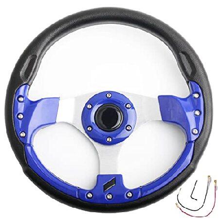 YEHICY クラシックブルー ゴルフカート ハンドル クラブカー DSと先行のEZGO Yamah...