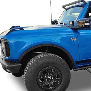 Hooke Road Bronco ホイールライナートリムフェンダー フレア削除キット 2021 2022 2023 フォードブロンコ 2/4ドア用 4点セット 並行輸入品｜import-express-net